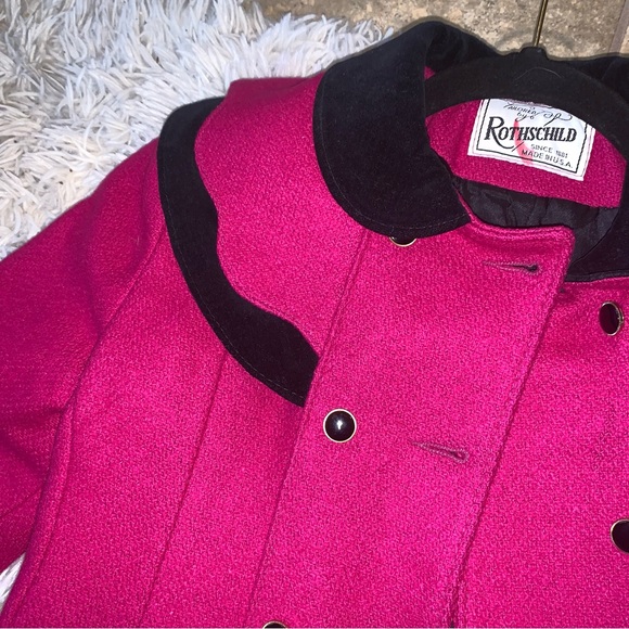 VTG Rothschild Button Up Jacket Coat Size 6 - Picture 3 of 12